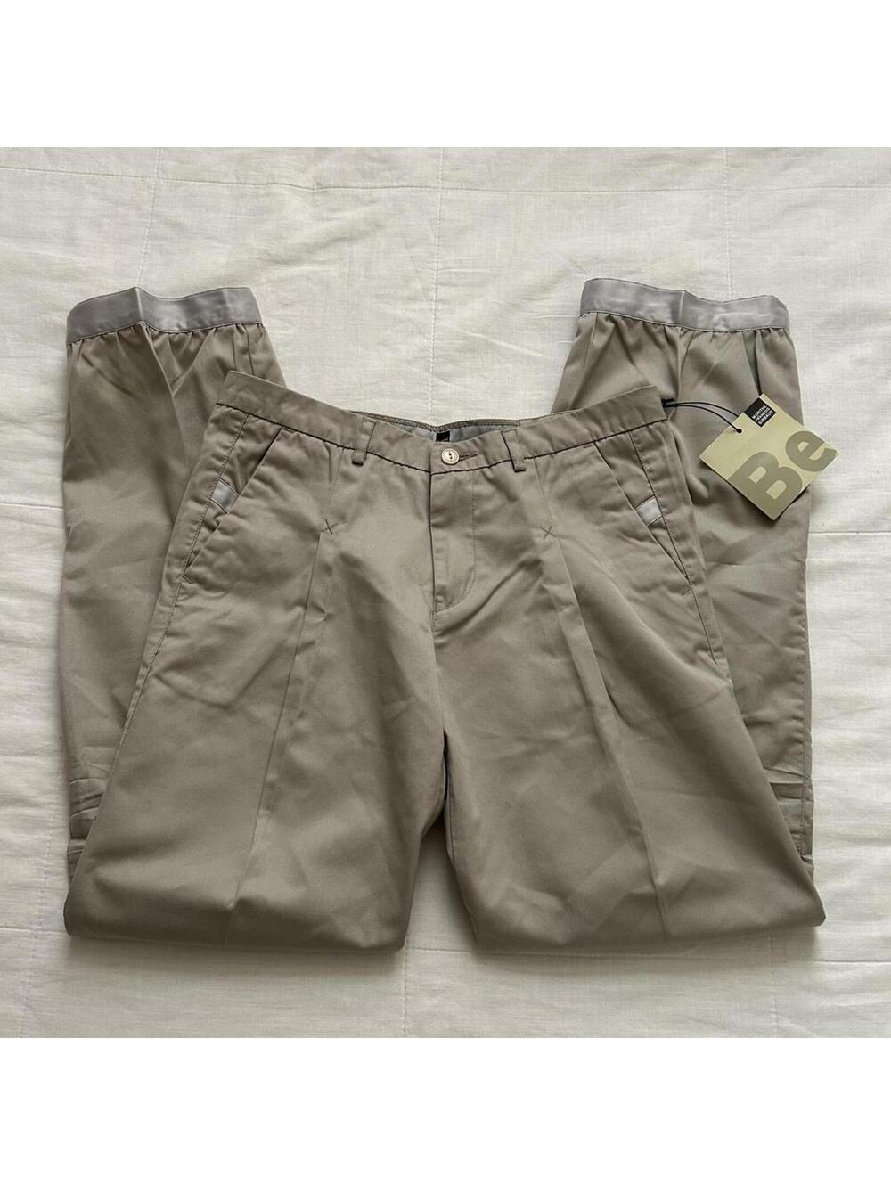 Marithé François Girbaud Beige Trousers Unique Hem Detail Size M Japan